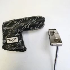 Edel E-3 Torque Balanced Platinum Belly Putter RH 41.5 In Steel Shaft Winn Grip